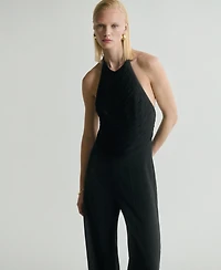 Mango Women's Halter Neck Jumpsuit