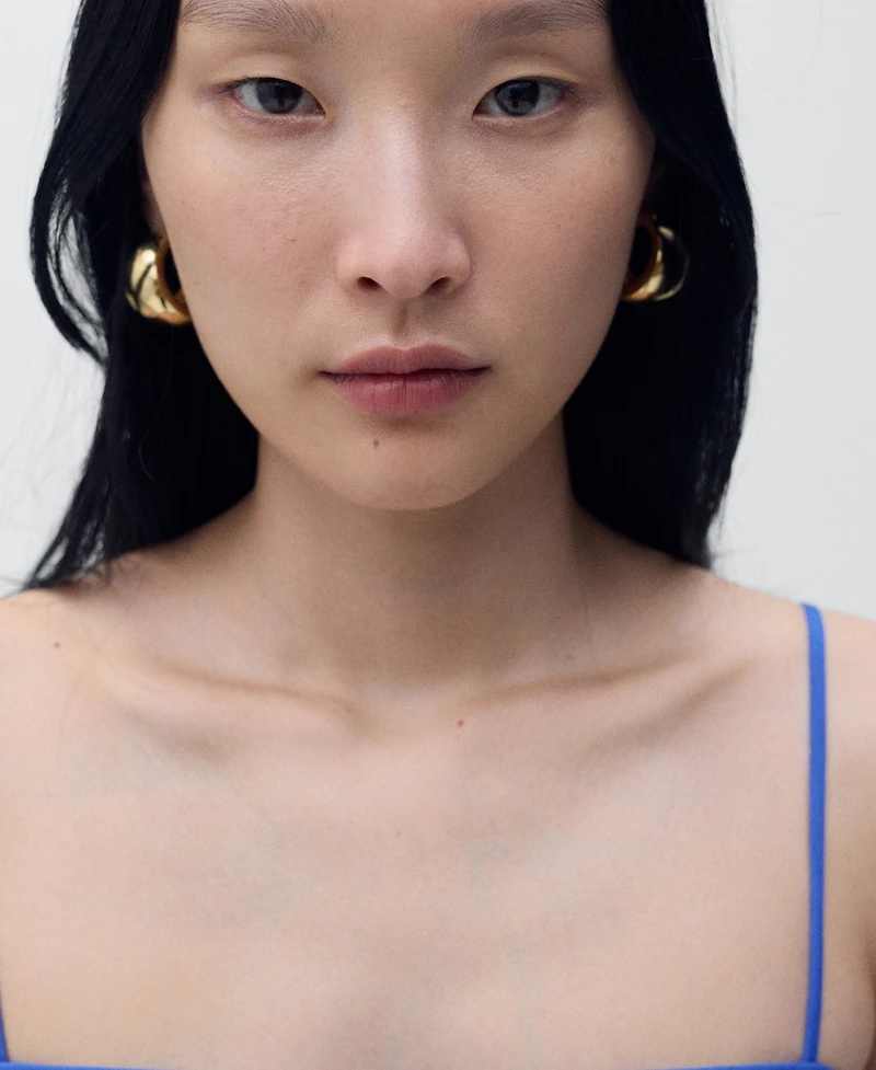 Mango Women's Flared Cotton Dress