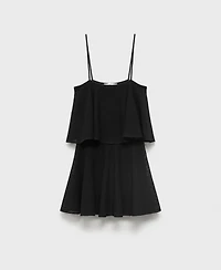 Mango Women's Ruffle Knit Dress