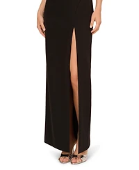 Adrianna Women's Crepe Sweetheart-Neck Sleeveless Gown