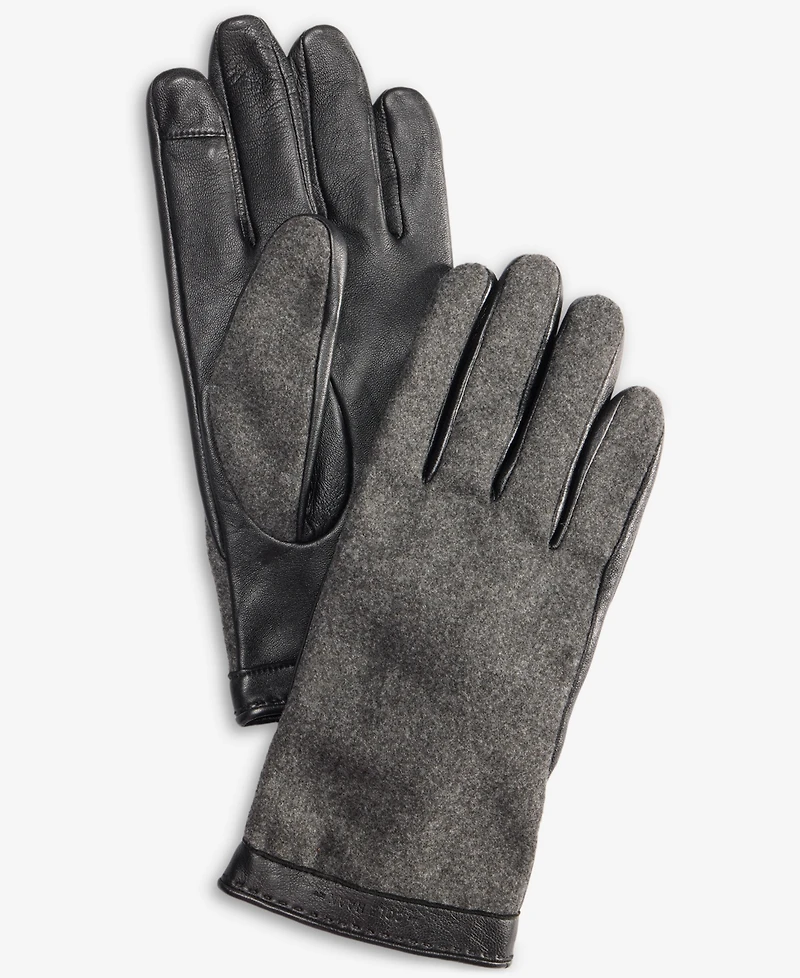 Cole Haan Men's Woven-Back Gloves