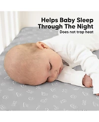 KeaBabies 2pk Soothe Fitted Crib Sheets Neutral, Baby Sheets