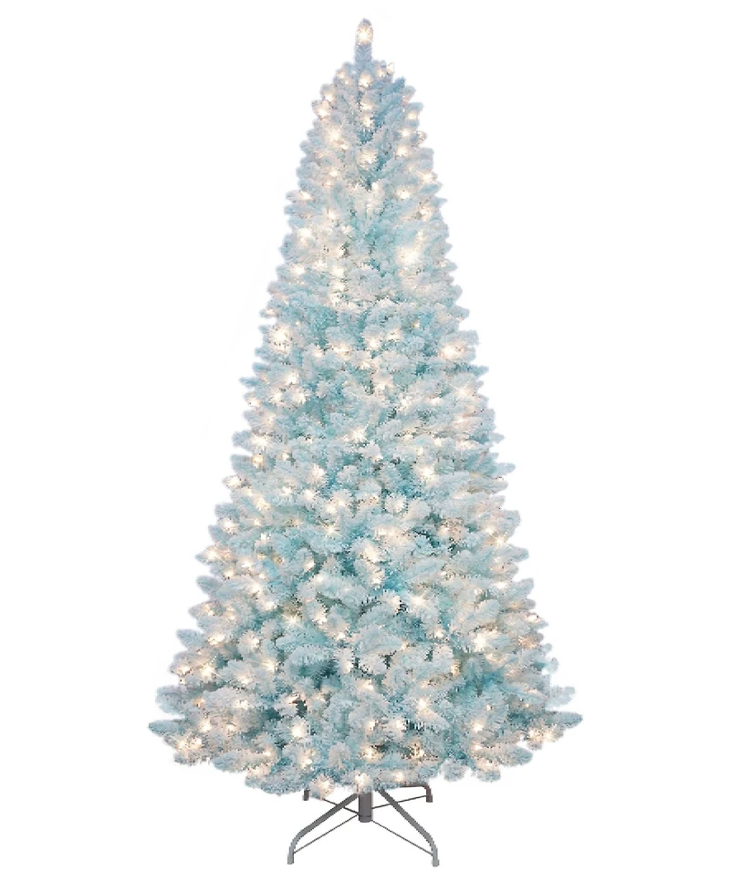 Puleo 7.5 ft. Pre-Lit Stratford Pine Artificial Christmas Tree