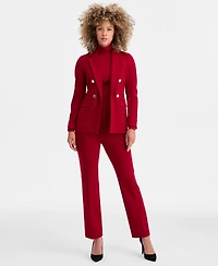 Anne Klein Women's Triple-Pocket Open-Front Blazer