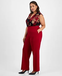 Anne Klein Plus Pull-On High-Rise Compression Pants