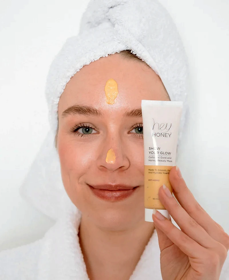 Hey Honey Show Your Glow Colloidal Gold-Tone Honey Beauty Mask, 50 ml