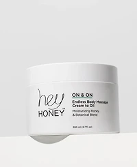 Hey Honey On and On Honey Cream to Oil Body Massage, 200 ml