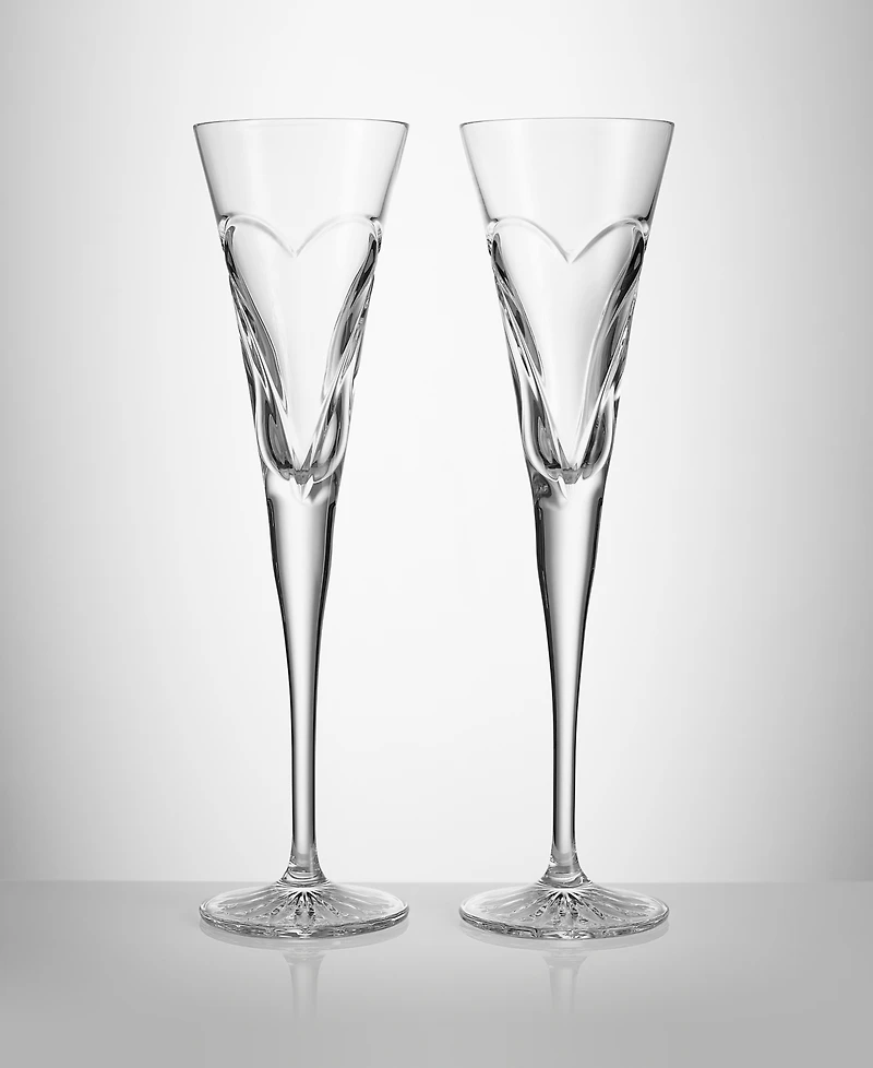 Waterford Wishes Love Toasting Flute 7 oz, Set of 2
