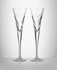 Waterford Wishes Love Toasting Flute 7 oz, Set of 2