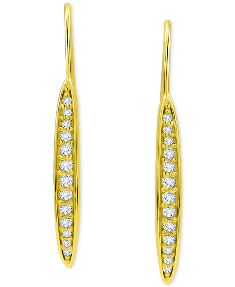 Giani Bernini Pave Bar Linear Drop Earrings Sterling Silver, Macy's Exclusive