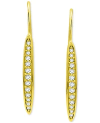 Giani Bernini Pave Bar Linear Drop Earrings Sterling Silver, Macy's Exclusive