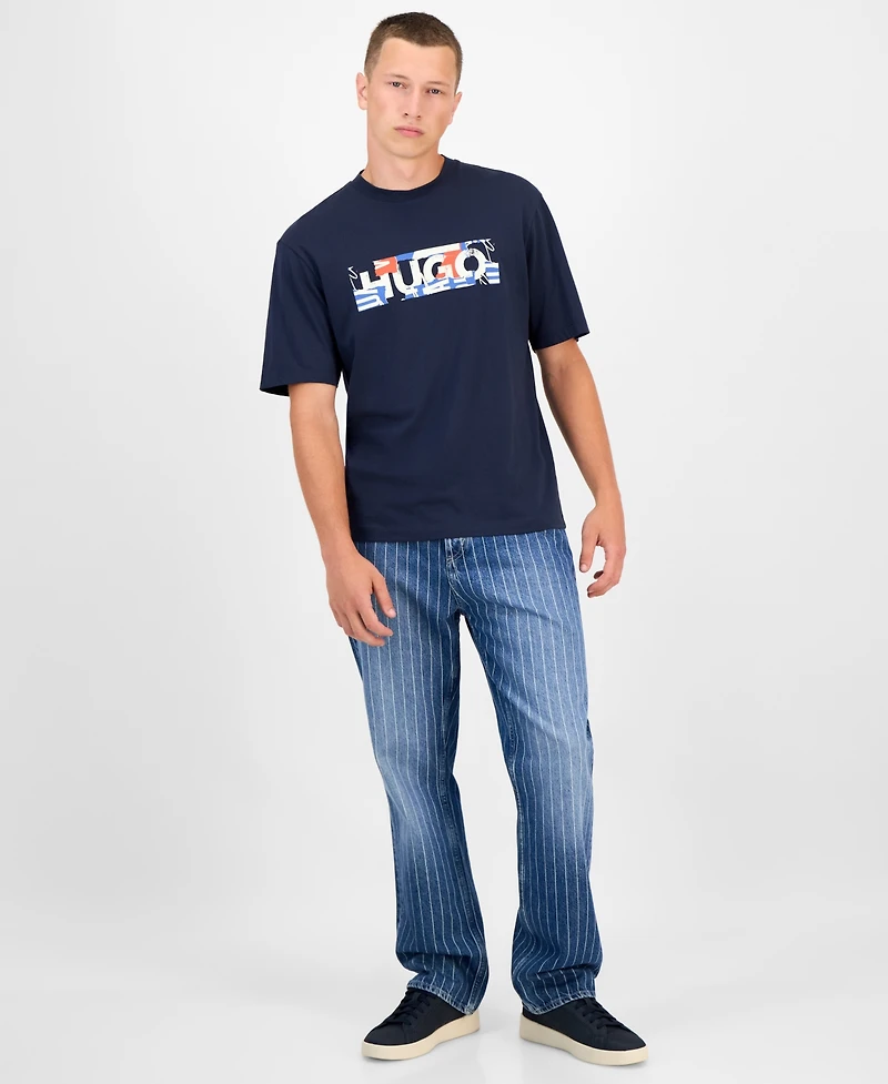 Hugo By Boss Men's Cotton Logo Graphic T-Shirt