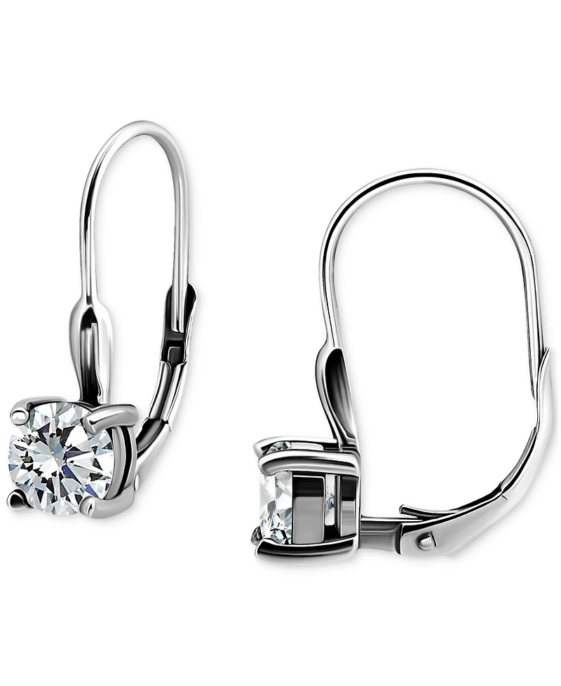 Giani Bernini Round Cubic Zirconia Leverback Earrings in Gold Vermeil Over Sterling Silver, Macy's Exclusive