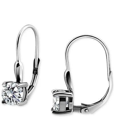 Giani Bernini Round Cubic Zirconia Leverback Earrings in Gold Vermeil Over Sterling Silver, Macy's Exclusive