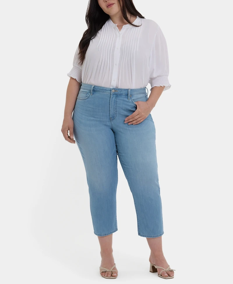 Nydj Plus Relaxed Piper Crop Jeans