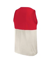 Darius Rucker Collection by Fanatics Men's Red/Cream St. Louis Cardinals Color Block Tank Top