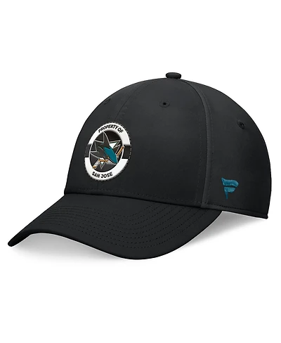Fanatics Men's Black San Jose Sharks Authentic Pro Training Camp Flex Hat