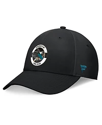 Fanatics Men's Black San Jose Sharks Authentic Pro Training Camp Flex Hat