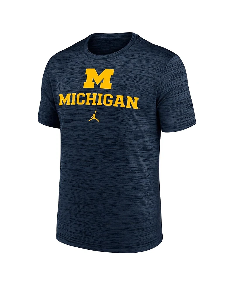 Jordan Men's Navy Michigan Wolverines Primetime Velocity T-Shirt