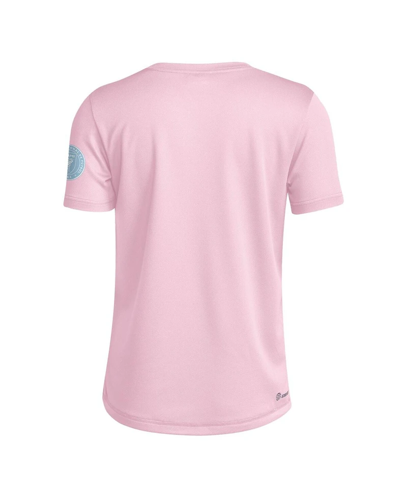 Adidas Big Boys and Girls Pink Inter Miami Cf 2025 Archive Collection T-Shirt