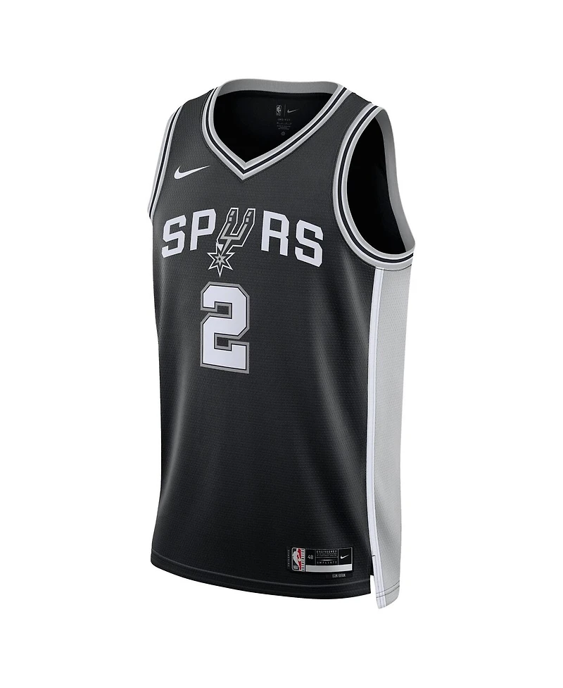 Nike Men's and Women's Dylan Harper Black San Antonio Spurs 2025 Nba Draft First Round Pick Swingman Icon Edition Jersey