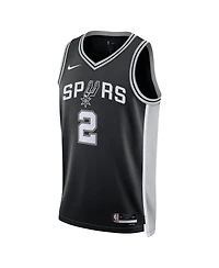 Nike Men's and Women's Dylan Harper Black San Antonio Spurs 2025 Nba Draft First Round Pick Swingman Icon Edition Jersey