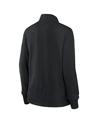 Logo Athletic Women's Black Cincinnati Bengals Velocity Quarter-Zip Jacket