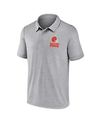 Fanatics Men's Gray Cleveland Browns Making Waves Polo Shirt