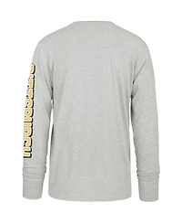'47 Brand Men's Gray Pittsburgh Pirates Fair Ball Franklin Long Sleeve T-Shirt