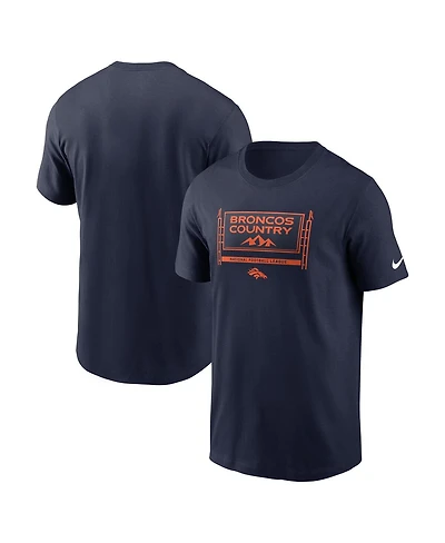 Nike Men's Navy Denver Broncos Primetime Local Essential T-Shirt