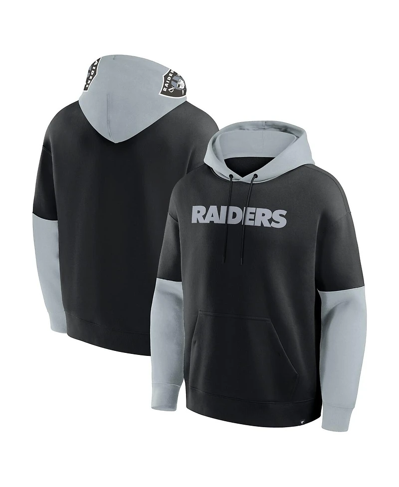 Fanatics Men's Black Las Vegas Raiders Helmet Pullover Hoodie