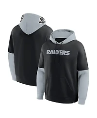 Fanatics Men's Black Las Vegas Raiders Helmet Pullover Hoodie