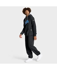 Nike Men's Black Detroit Lions Sideline Offensive Set Play Performance Pullover Hoodie