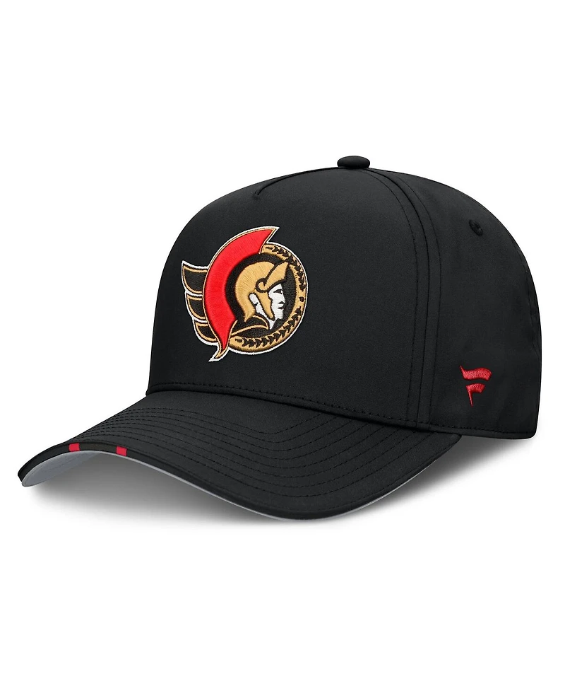 Fanatics Men's Black Ottawa Senators 2025 Nhl Draft Authentic Pro On-Stage Podium A-Frame Adjustable Hat