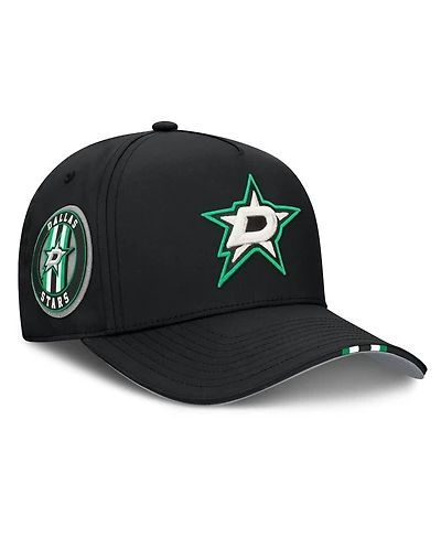 Fanatics Men's Black Dallas Stars 2025 Nhl Draft Authentic Pro On-Stage Podium A-Frame Adjustable Hat