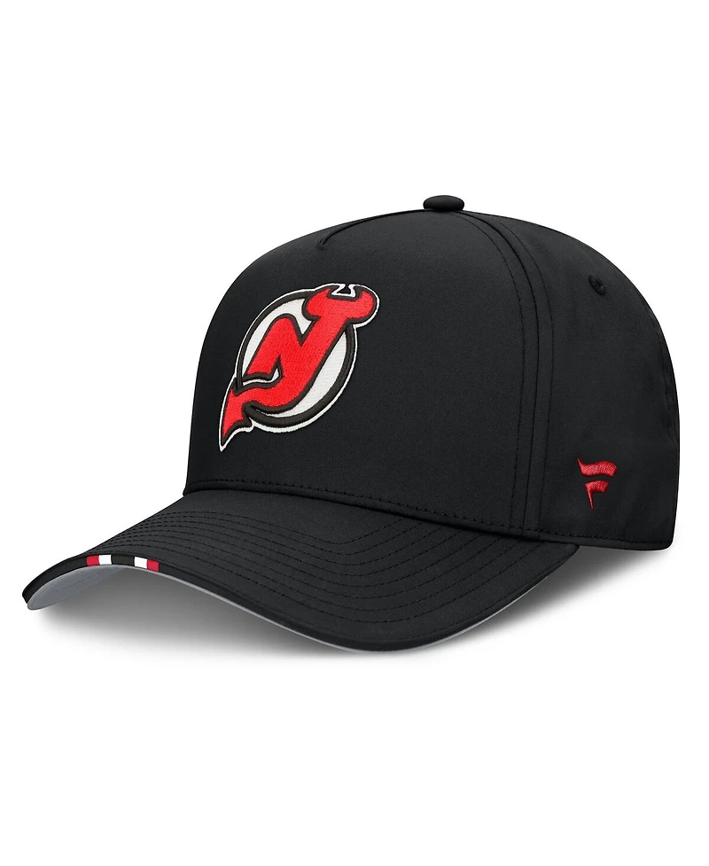 Fanatics Men's Black New Jersey Devils 2025 Nhl Draft Authentic Pro On-Stage Podium A-Frame Adjustable Hat