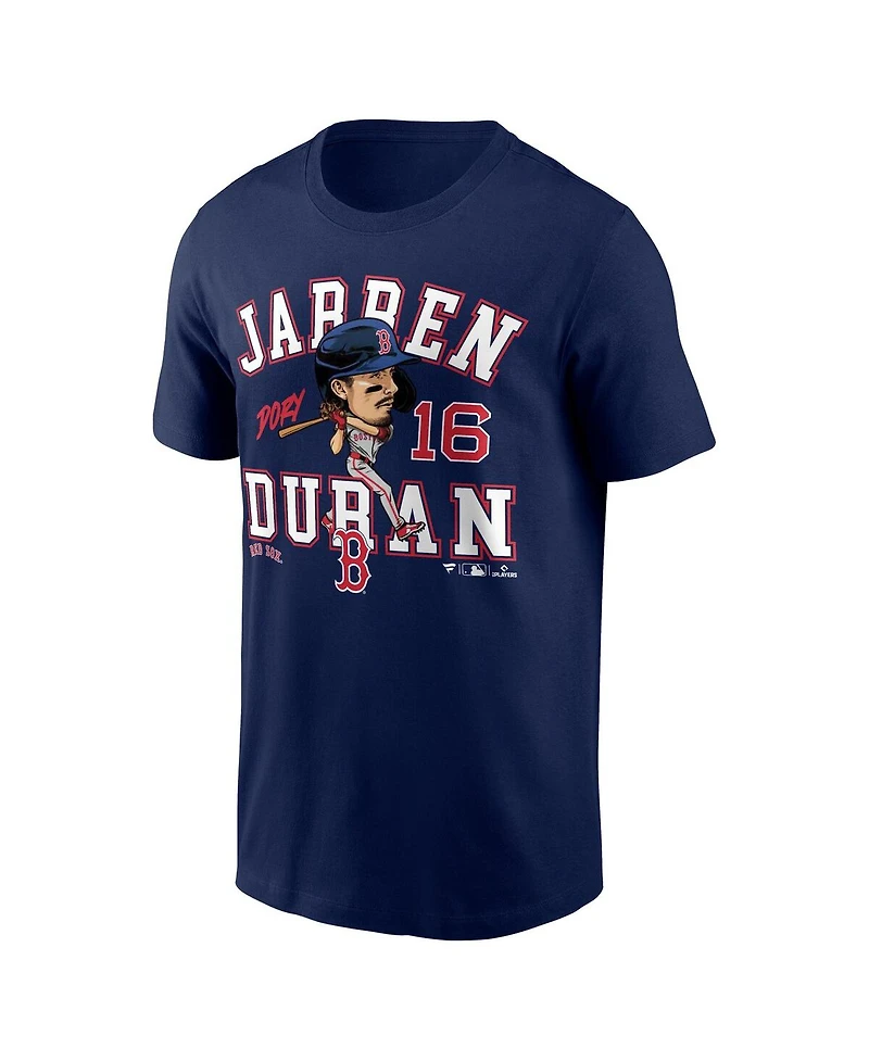 Fanatics Men's Jarren Duran Navy Boston Red Sox Hometown Caricature T-Shirt