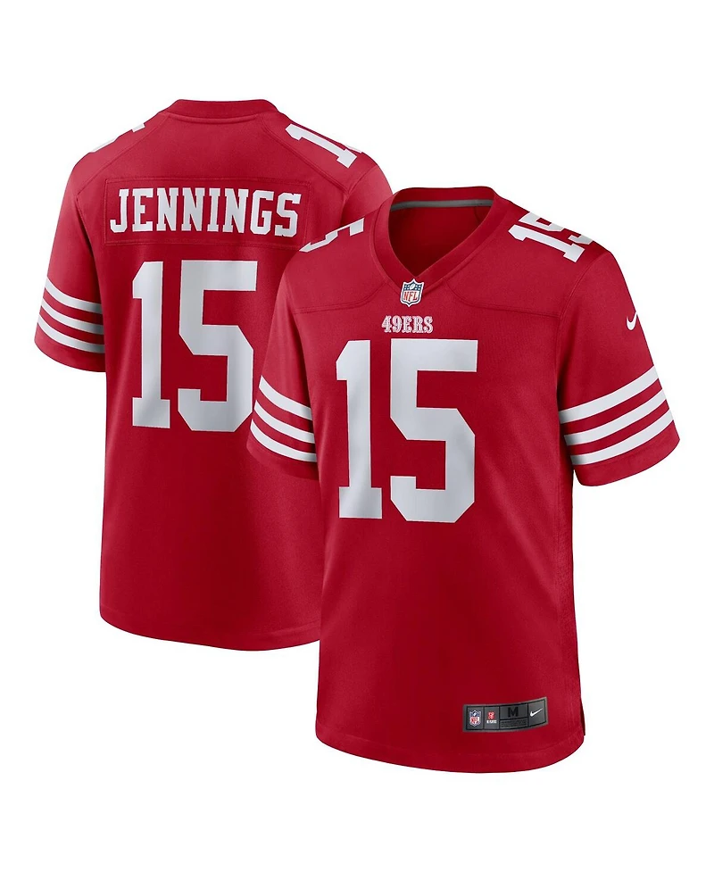 Nike Men's Jauan Jennings Scarlet San Francisco 49ers Game Jersey