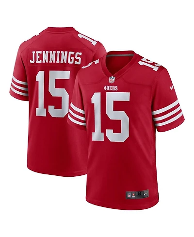 Nike Men's Jauan Jennings Scarlet San Francisco 49ers Game Jersey