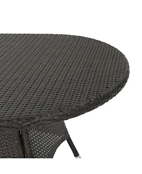 Streamdale Furniture Ramsey Outdoor Oval Wicker Dining Table