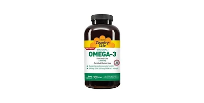 Country Life Omega 3, Fish Body Oil 300 Softgels