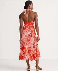 Lands' End Women's Cotton Modal Halter Midi Dress
