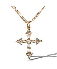 Jessica Simpson Layered Cross & Gem Necklace