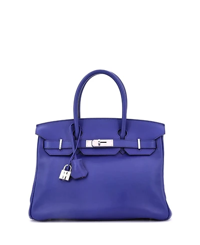 Pre-Owned Hermes Birkin Handbag Swift with Palladium Hardware