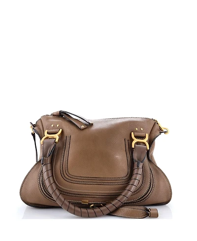 Pre-Owned Chloe Small Marcie Satchel Leather