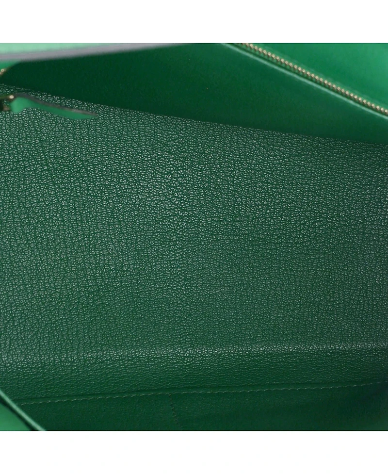 Pre-Owned Hermes Kelly 28 Handbag Evercolor with Gold Hardware