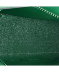 Pre-Owned Hermes Kelly 28 Handbag Evercolor with Gold Hardware