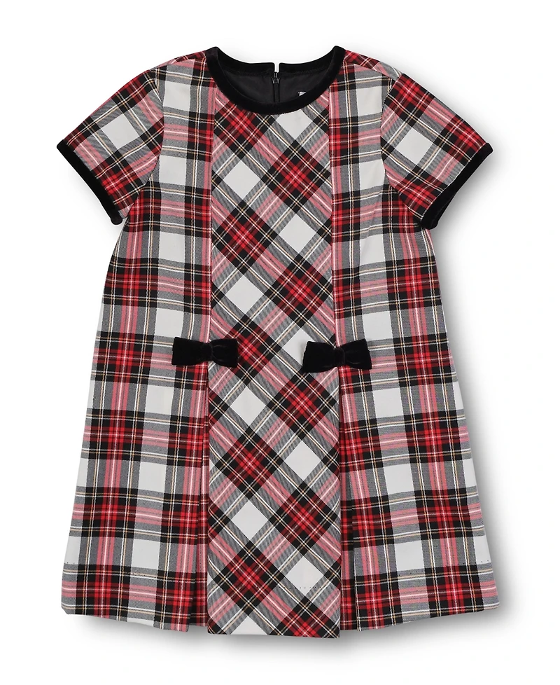 Florence Eiseman Little Girls Tartan Plaid Dress With Bows