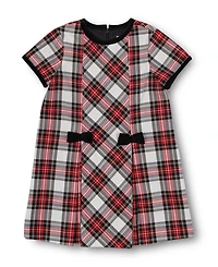 Florence Eiseman Little Girls Tartan Plaid Dress With Bows