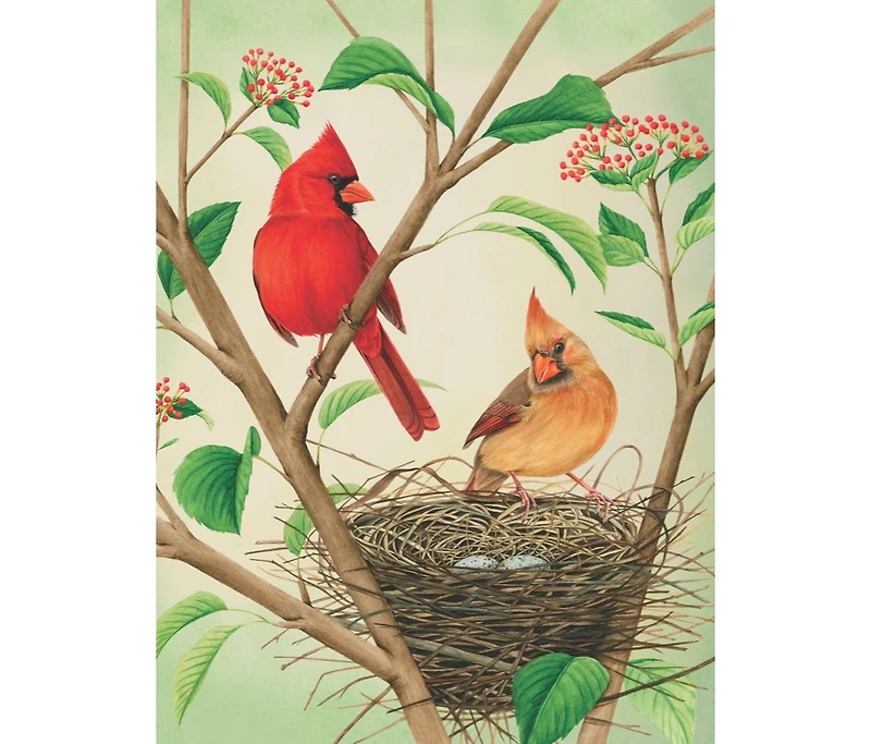 New York Puzzle Company Northern Cardinals 500 Piece Puzzle
